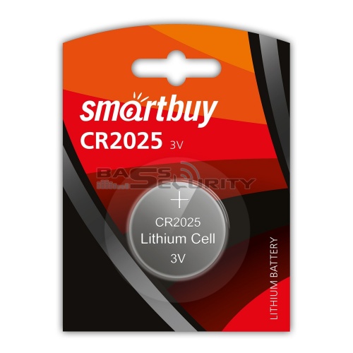 Батарейки CR2025-1BL Smartbuy