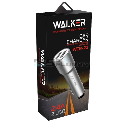 AЗУ WALKER WCR-22 2-USB 2.4A 12-24v