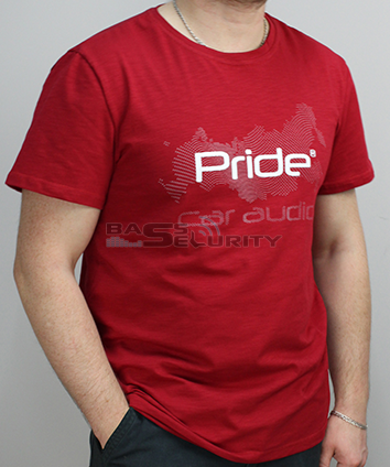 Футболка Pride (красная с логотипом)