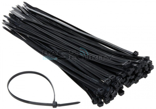 Стяжки для кабелей 3.6х200мм. (100шт.), черная