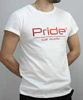 Футболка Pride (белая с логотипом)